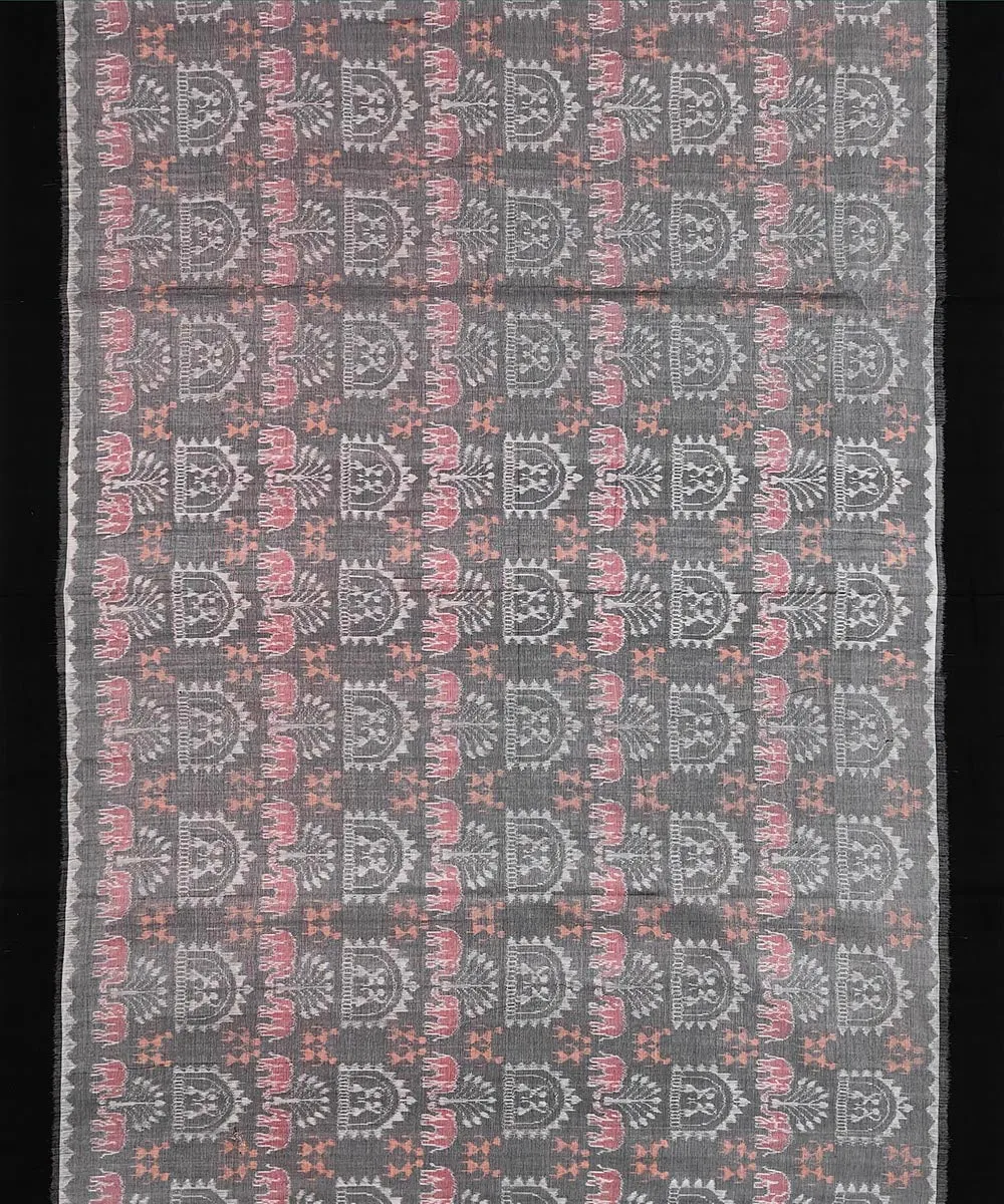 2.5 m Grey handwoven cotton sambalpuri kurta material