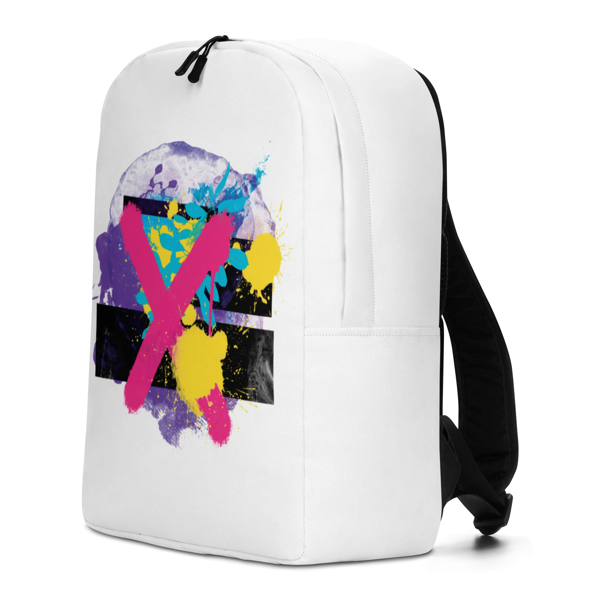 Abstract Series 01 Minimalist Backpack White