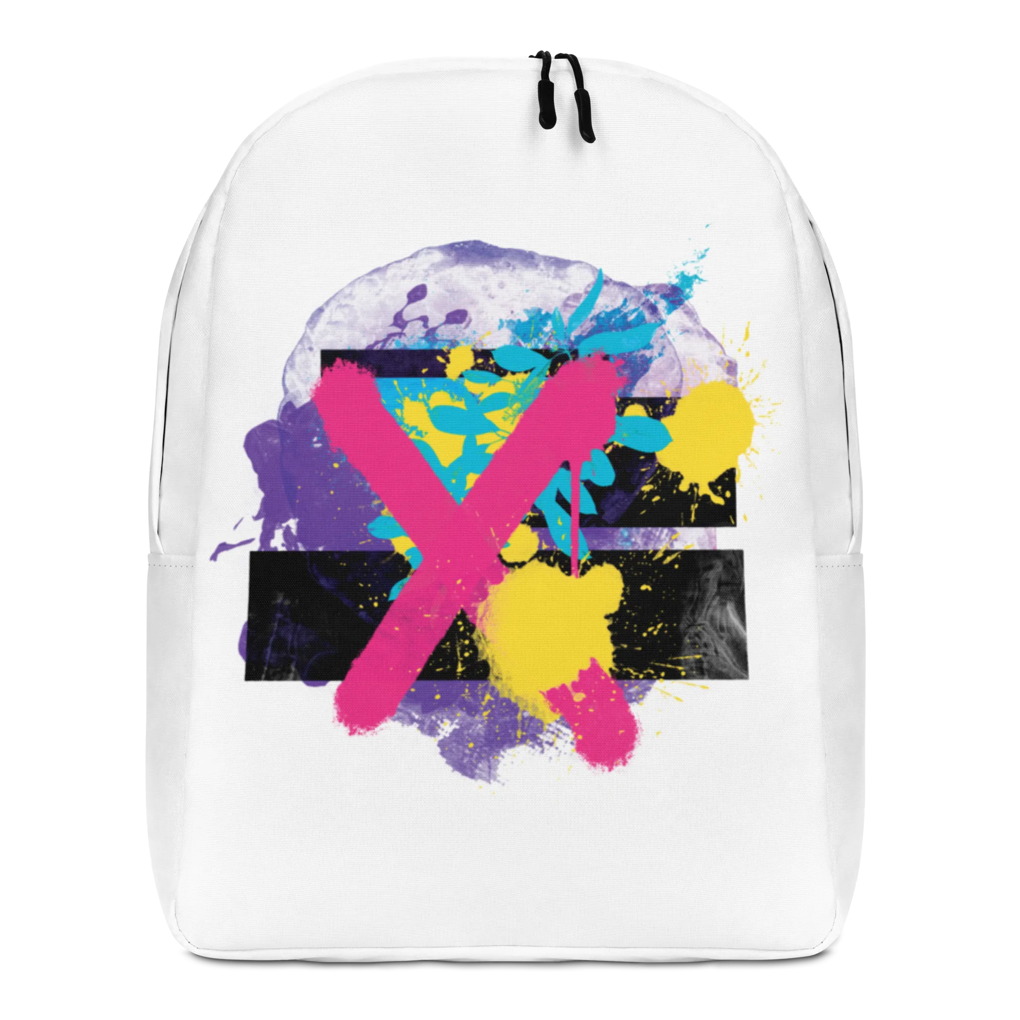 Abstract Series 01 Minimalist Backpack White