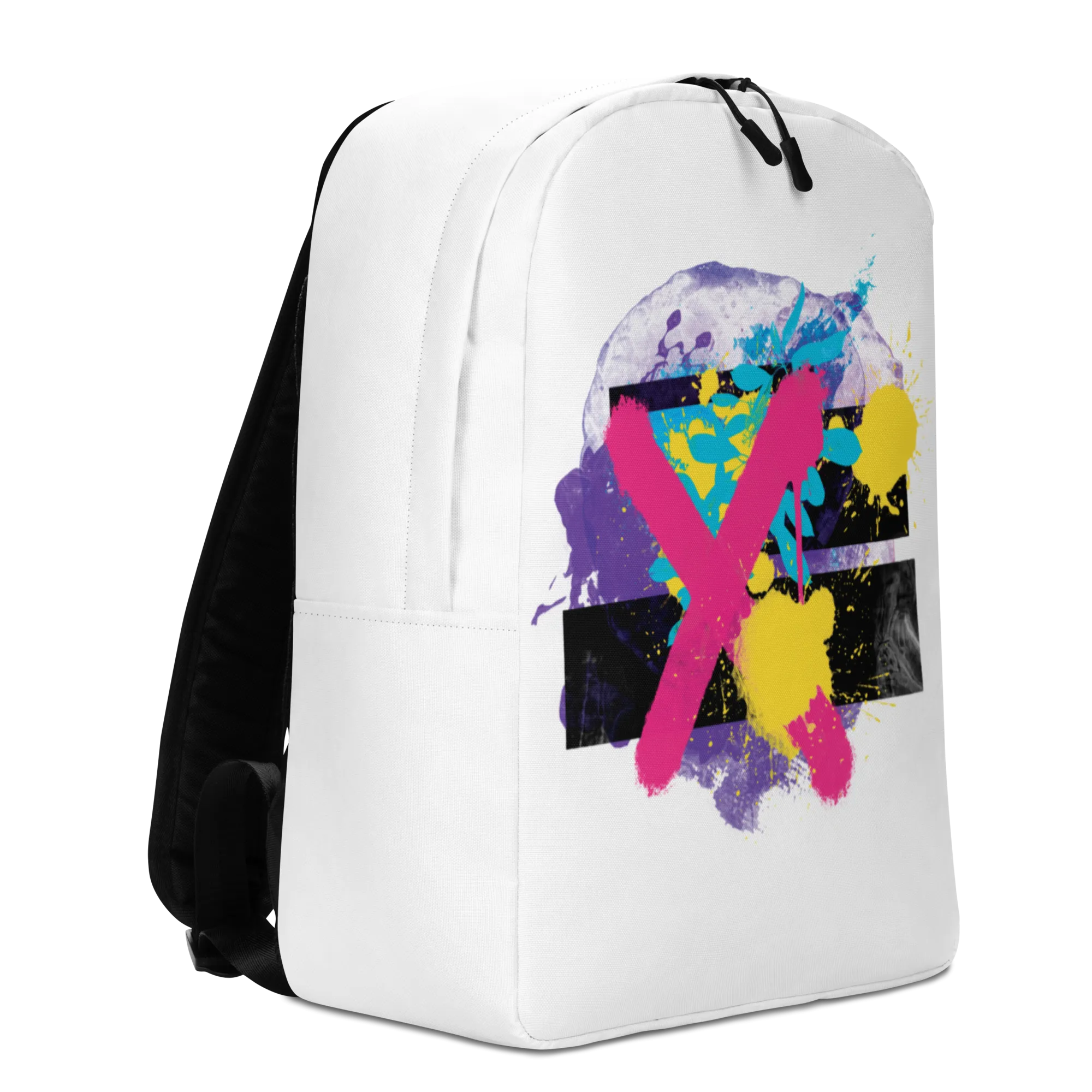 Abstract Series 01 Minimalist Backpack White