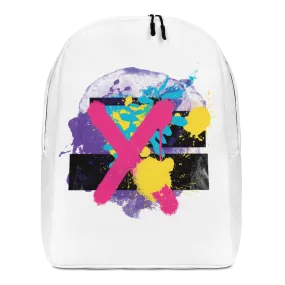 Abstract Series 01 Minimalist Backpack White