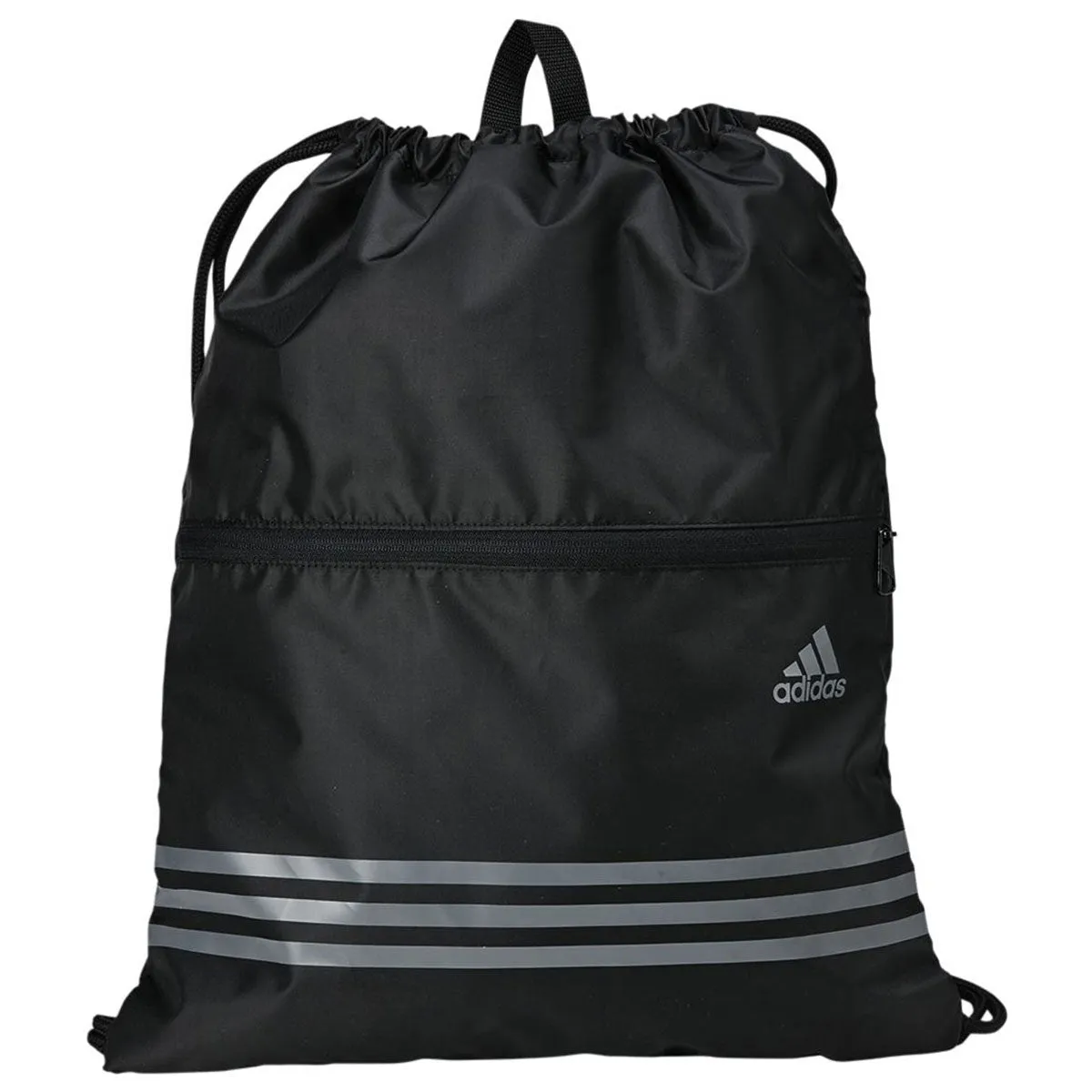 adidas Black Horizontal 3-Stripes Gym Sack