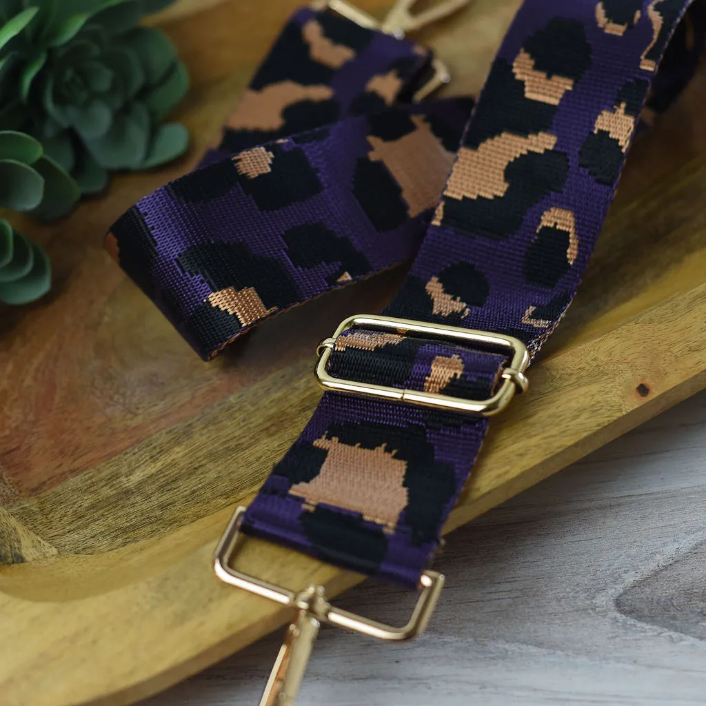 Adjustable Bag Strap 2 inch Leopard Pattern