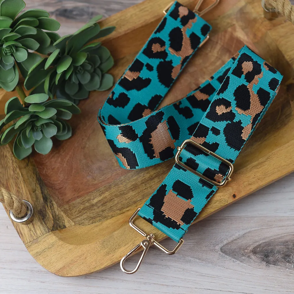 Adjustable Bag Strap 2 inch Leopard Pattern