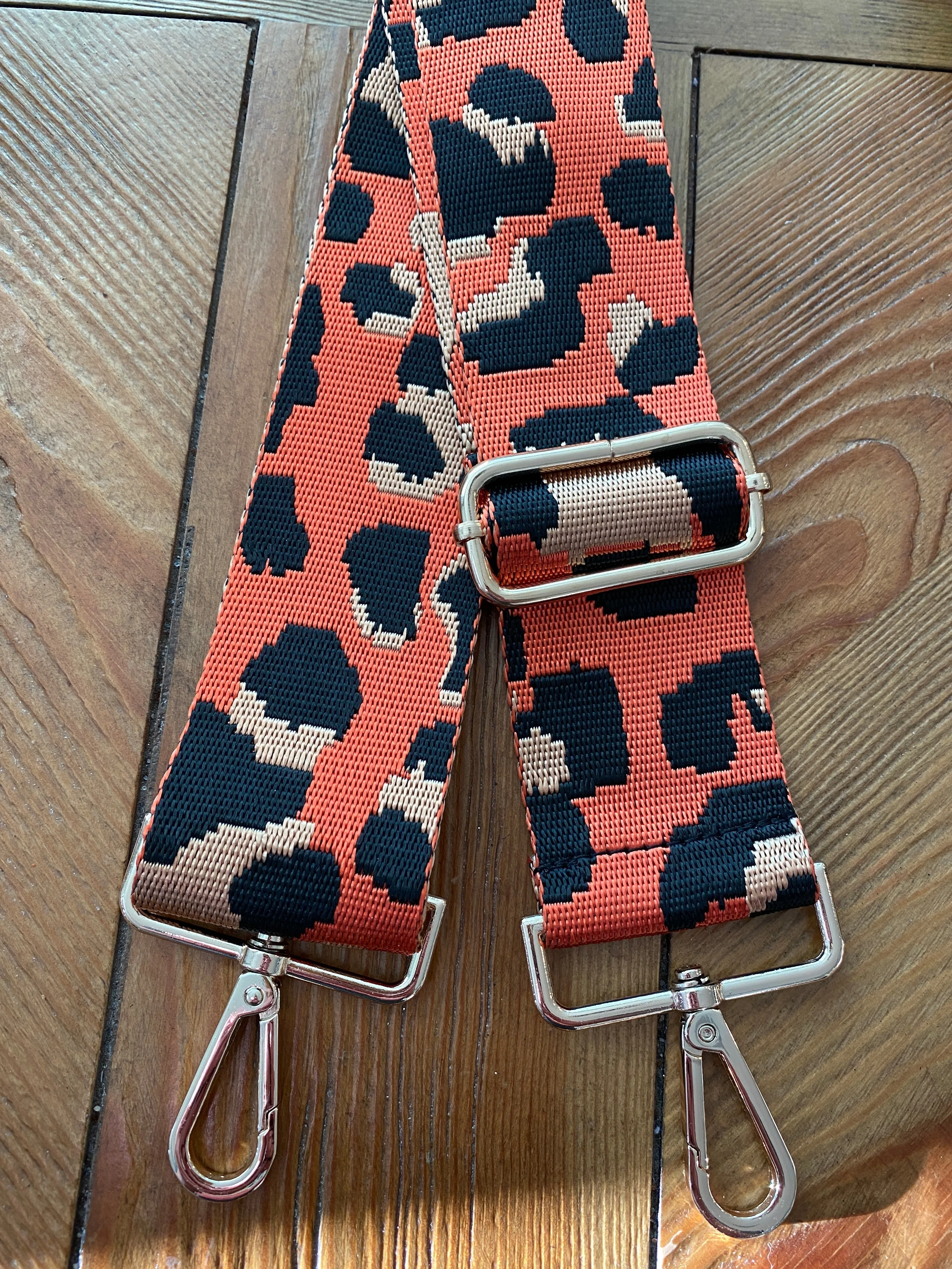 Adjustable Bag Strap 2 inch Leopard Pattern