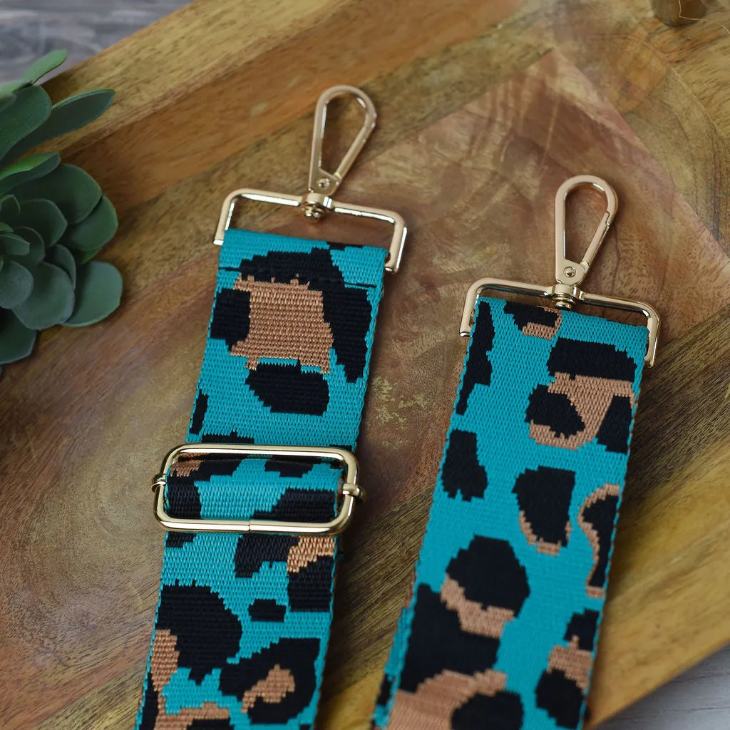 Adjustable Bag Strap 2 inch Leopard Pattern