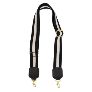 ADJUSTABLE WEBBED STRAP | BLACK STRIPE