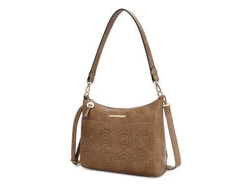 Alanis Laser Cut Vegan Leather Women’s Shoulder Bag