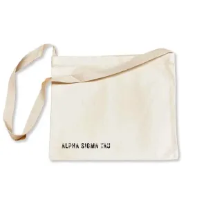 Alpha Sigma Tau Sorority Messenger Bag with Cross Body Strap