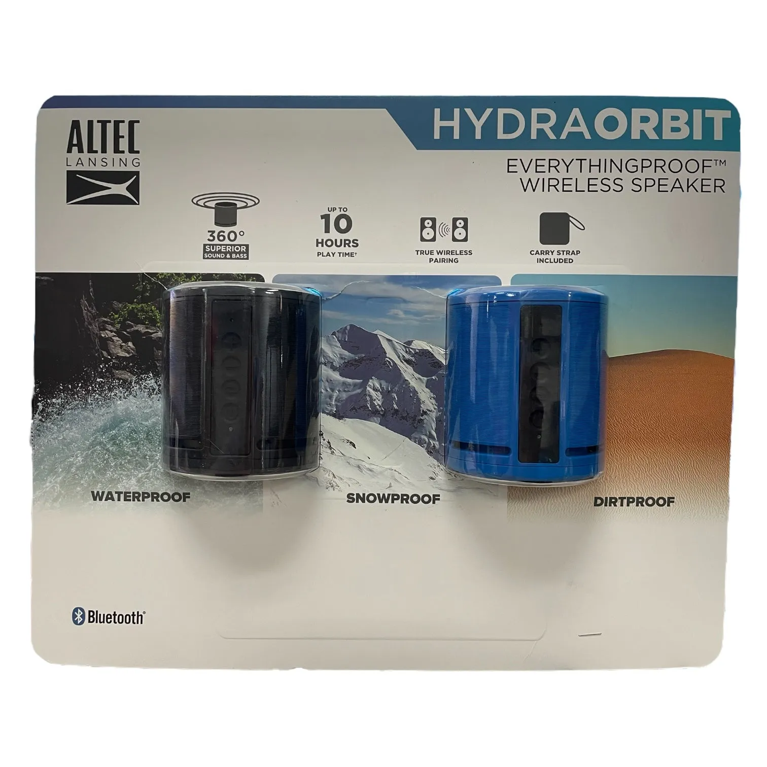 Altec Lansing HydraOrbit EverythingProof 2 Pack Bluetooth Speaker Set