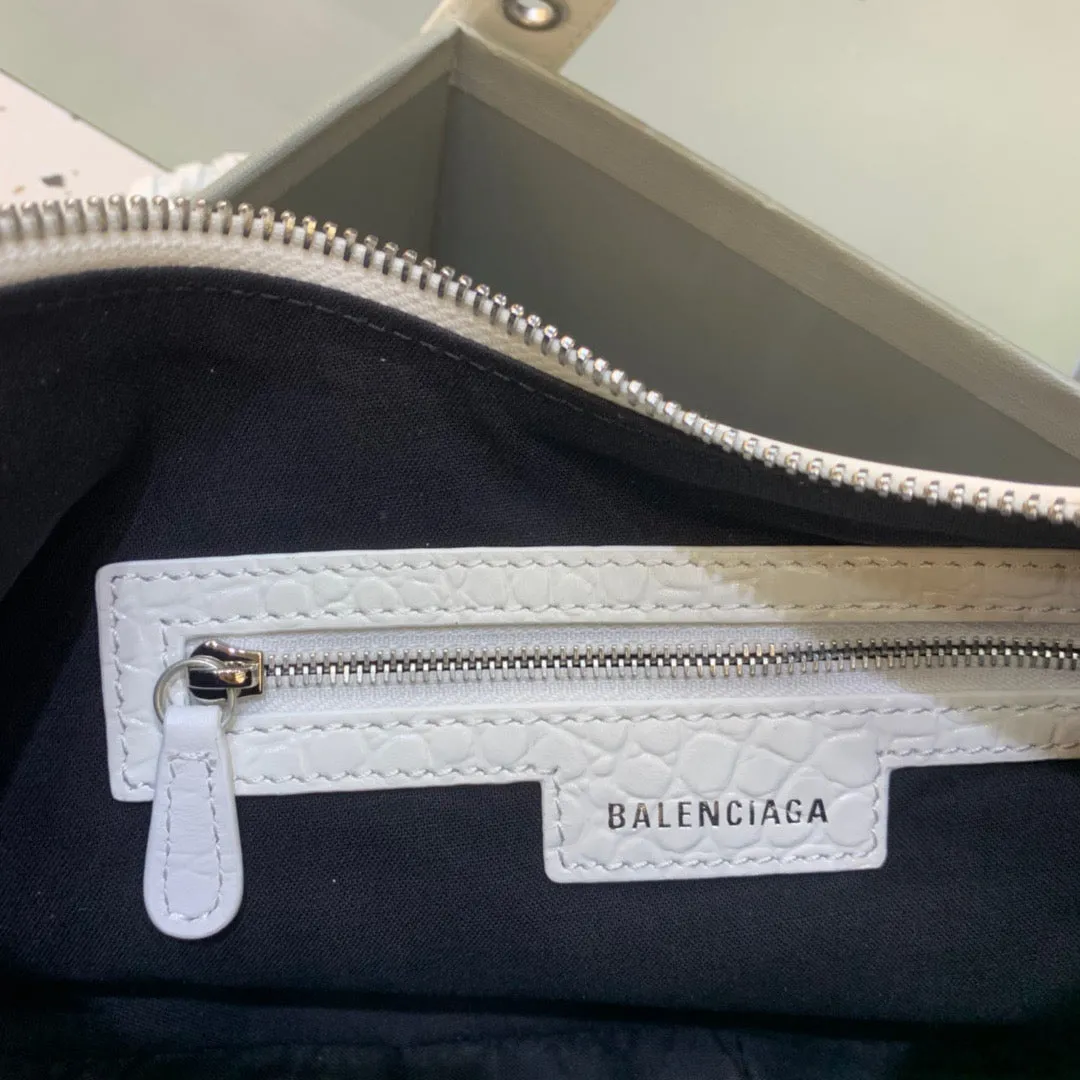 Balen Le Cagole XS Shoulder Bag In White, For Women,  Bags 13in/33cm 700940210BK9104