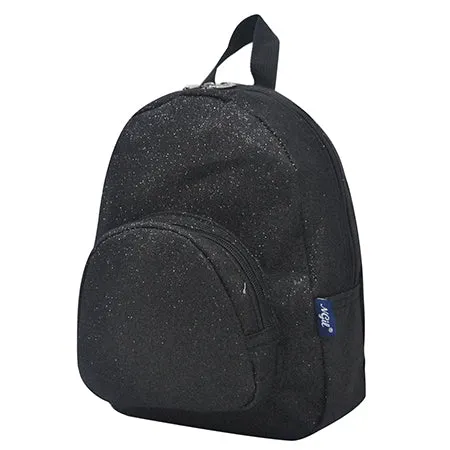 Black Glitter NGIL Mini Backpack