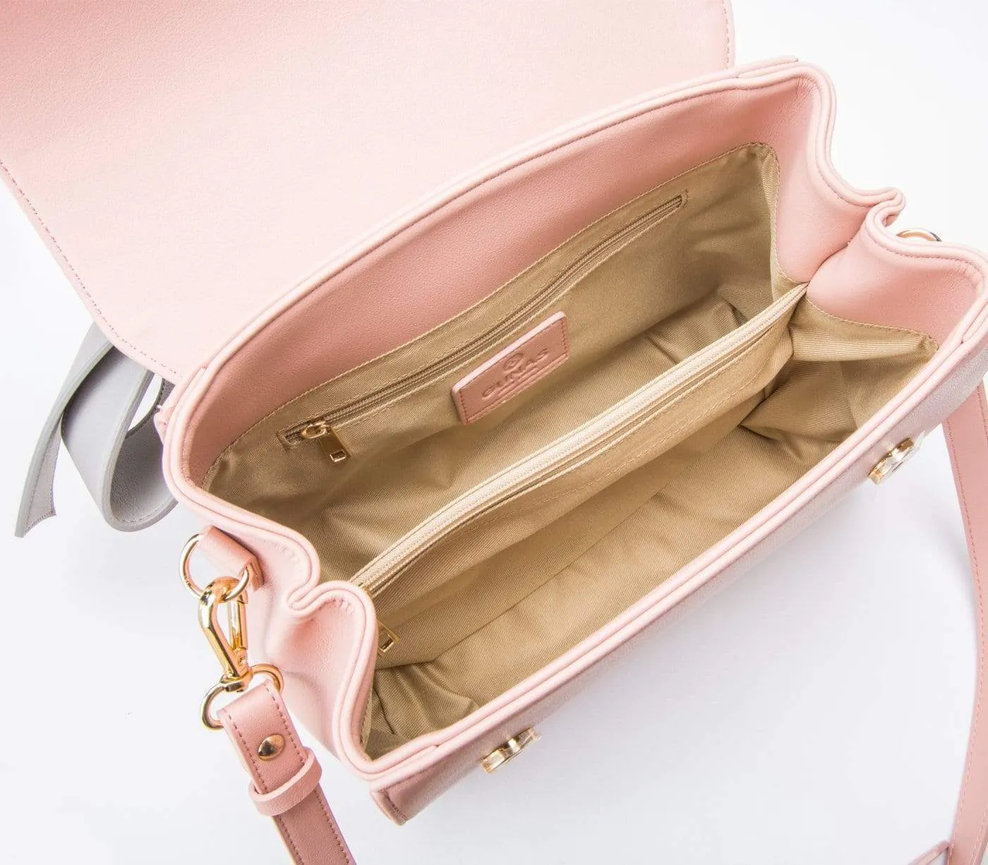 Cottontail Vegan Leather Handbag | Light Pink