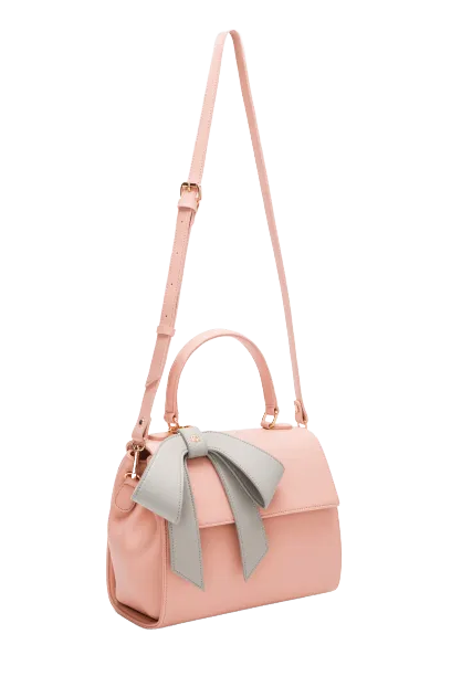 Cottontail Vegan Leather Handbag | Light Pink