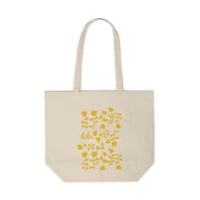 Dancing Tulips Yellow Canvas Tote