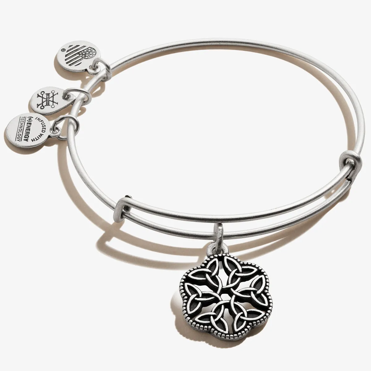 Endless Knot Charm Bangle