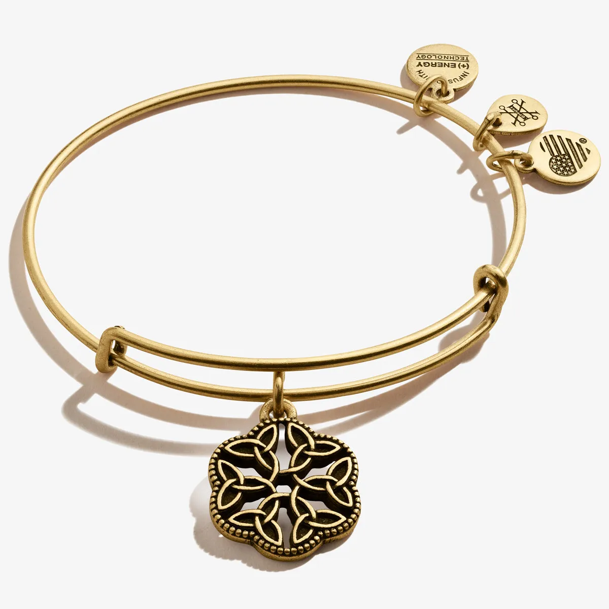 Endless Knot Charm Bangle