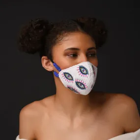 Evil Eye Embroidered Mask