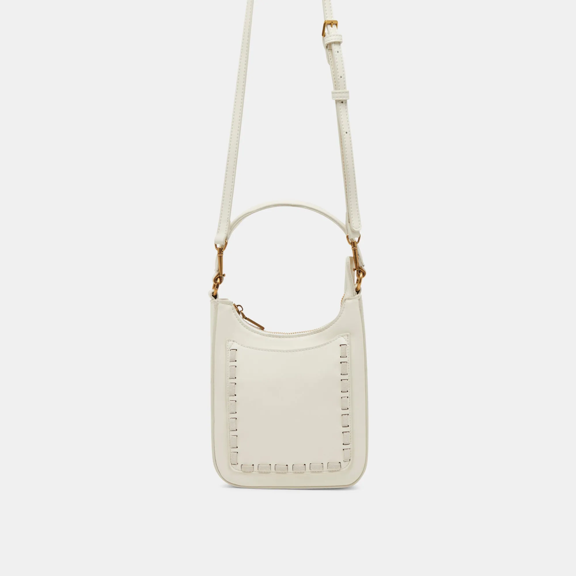 FRANCES HANDBAG IVORY FAUX LEATHER