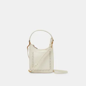 FRANCES HANDBAG IVORY FAUX LEATHER