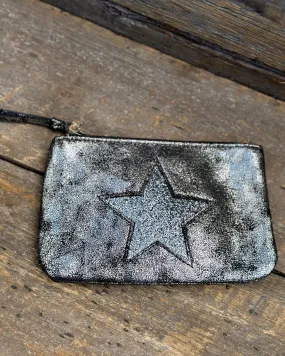 Glitter Star Purse - Pewter