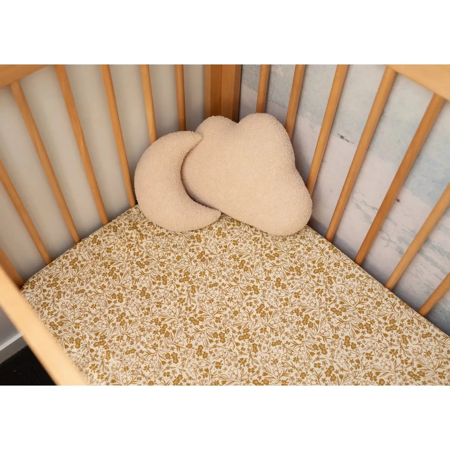 Gold Vine Bassinet Sheet/Change Mat Cover