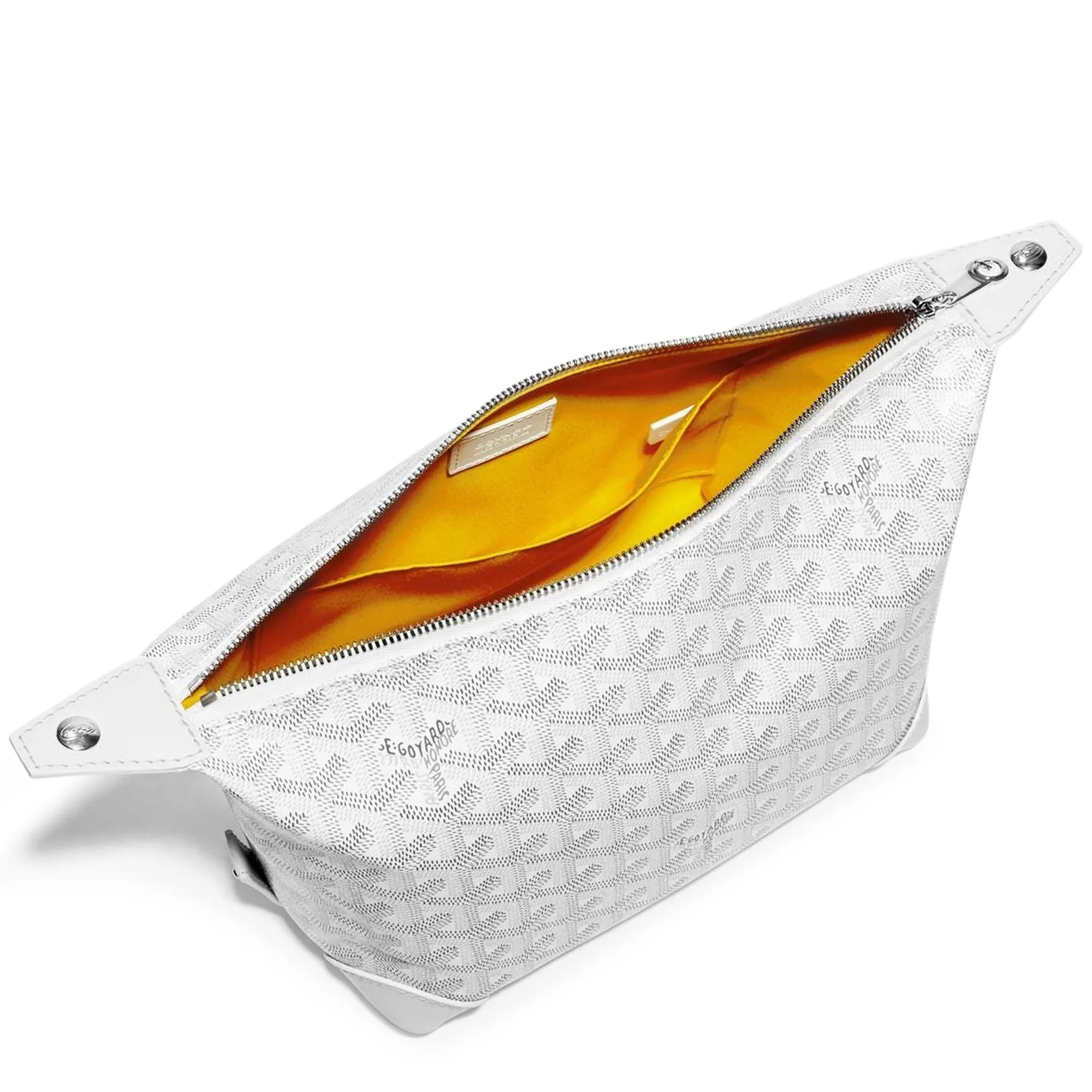 Goyard Bowling 25 White Toiletry Bag