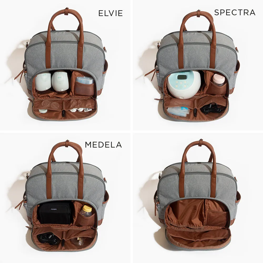 Graphite Marseille Breast Pump Bag