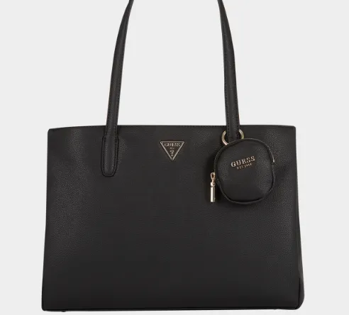 GUESS Black Power Play Tote Bag