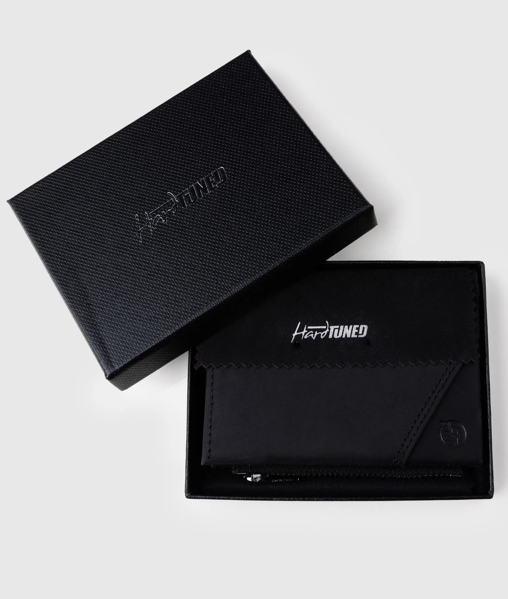 Higashi Black/Suede Vertical Wallet