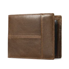 INSTOCK-Genuine leather multi-card slot men's wallet purse