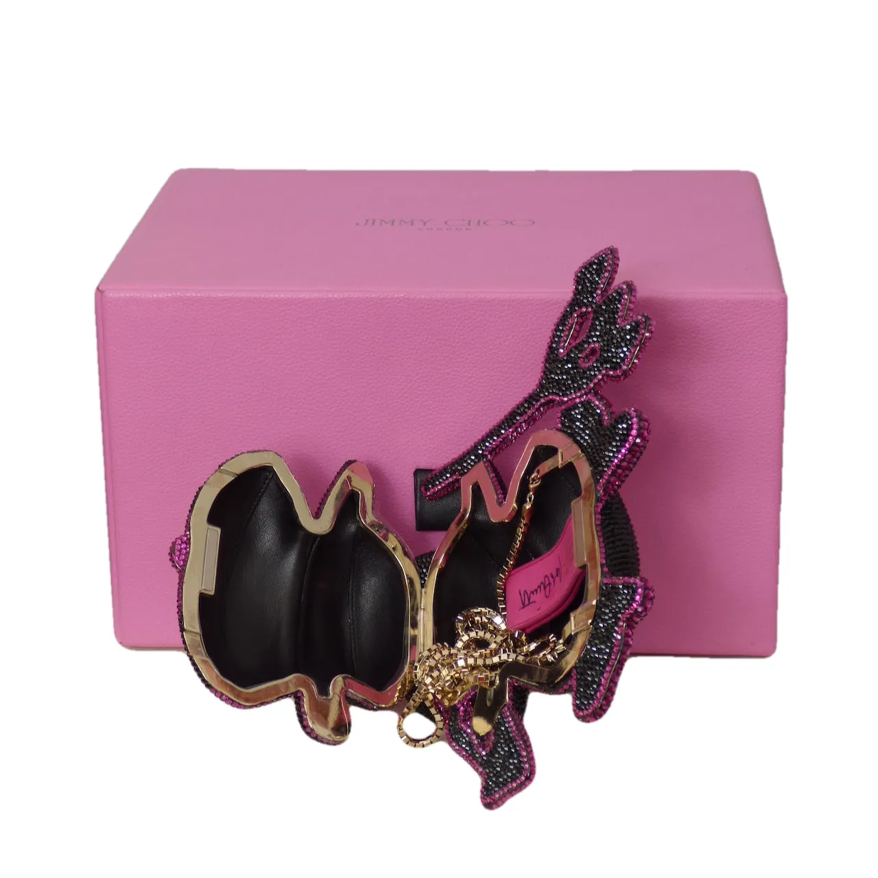 JIMMY CHOO-2013 Signed & Ltd Edition Devil Swarovski Miniaudiere