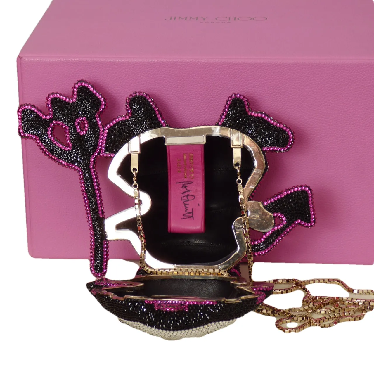 JIMMY CHOO-2013 Signed & Ltd Edition Devil Swarovski Miniaudiere