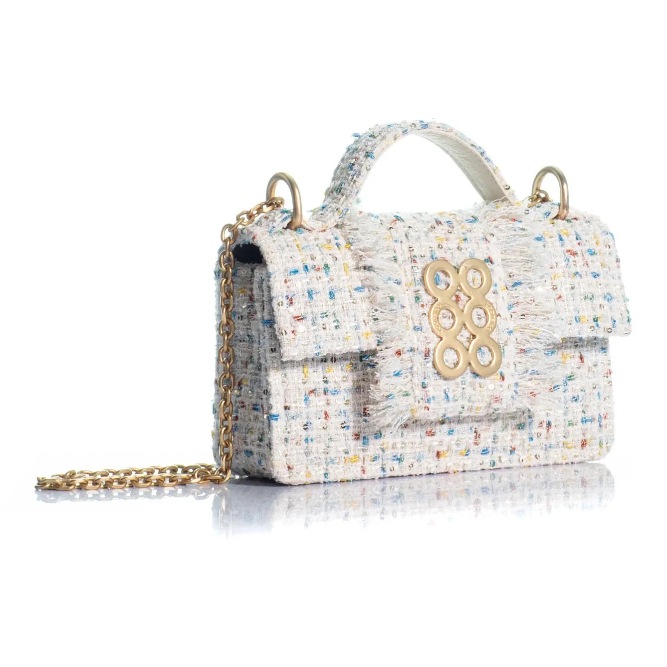 Kooreloo - Petite Basset - White Multi Sequins