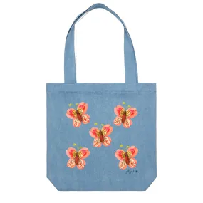 Lily Butterflies Tote Bag