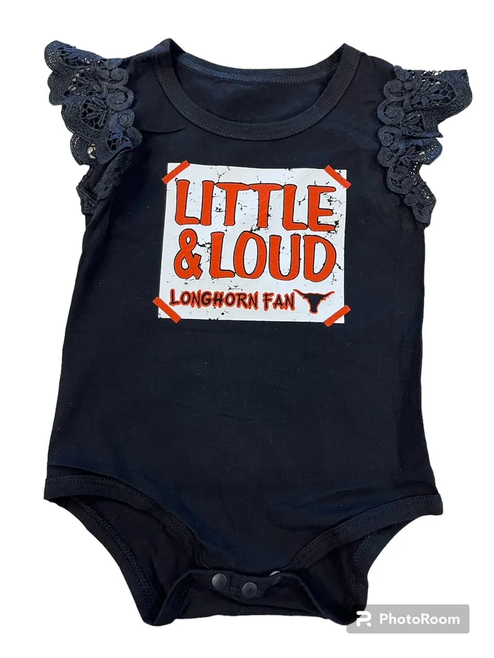 LITTLE & LOUD Infant Longhorn Ruffle Onesie