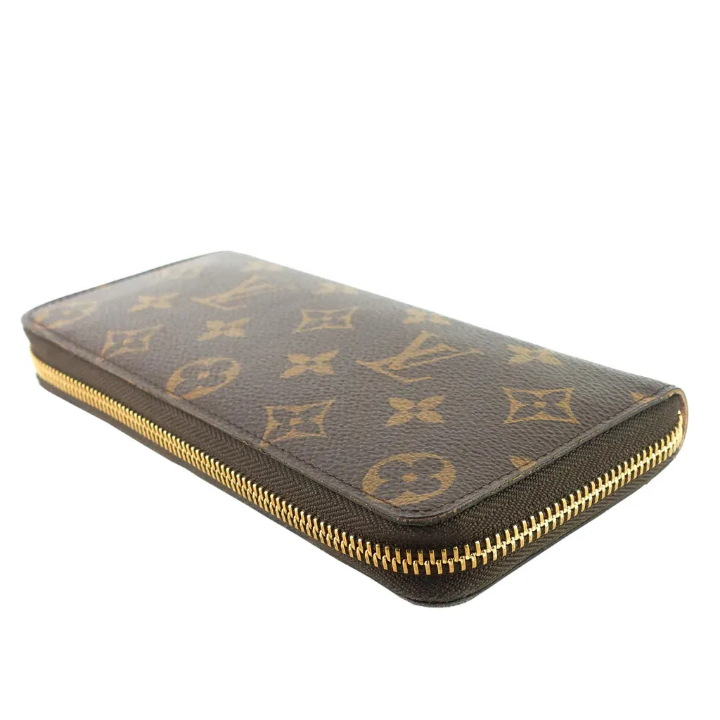 Louis Vuitton Clemence Monogram Coated Canvas Zip Wallet