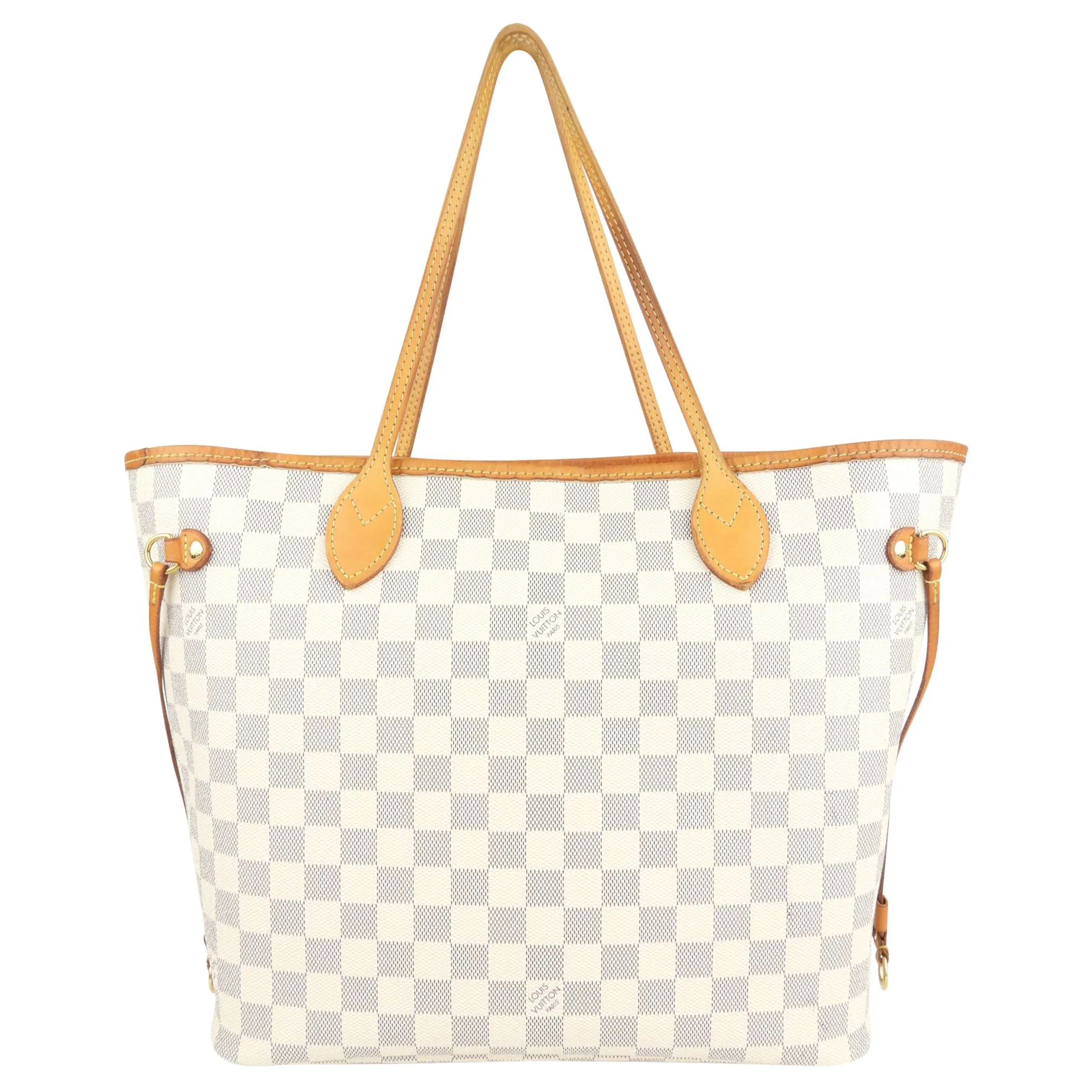 Louis Vuitton Damier Azur Coated Canvas Neverfull MM Shoulder Tote