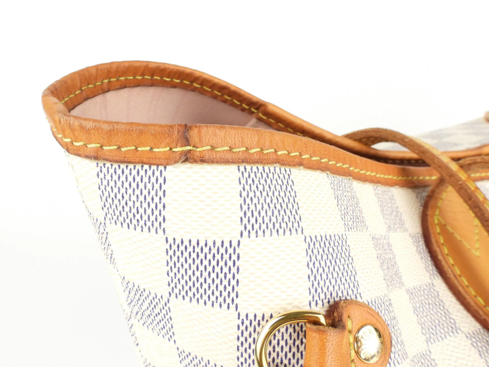 Louis Vuitton Damier Azur Coated Canvas Neverfull MM Shoulder Tote