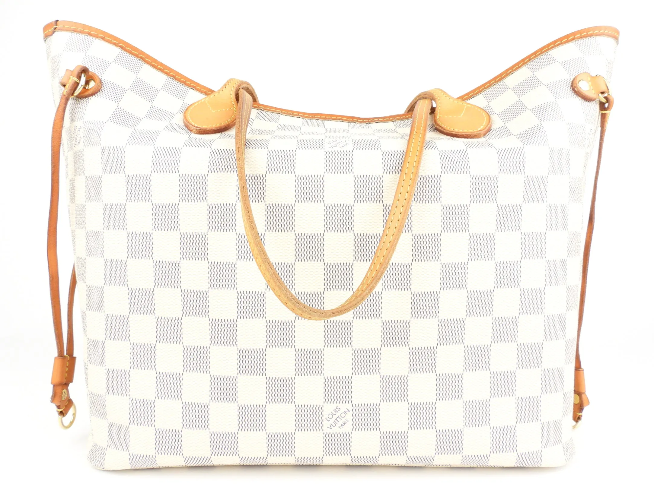 Louis Vuitton Damier Azur Coated Canvas Neverfull MM Shoulder Tote