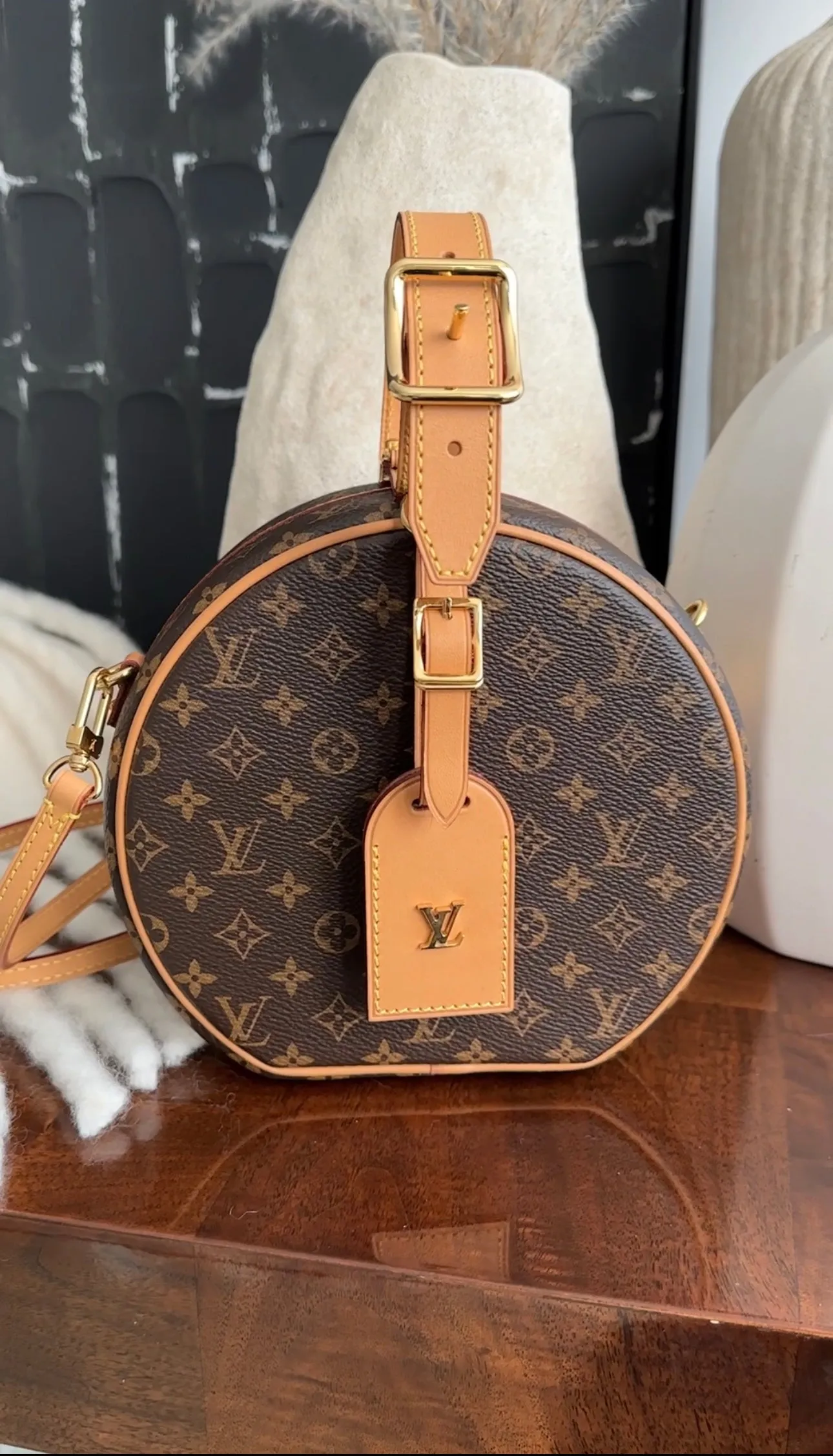 Louis Vuitton Monogram Canvas Petite Boite Chapeau Box Bag