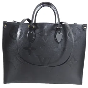 Louis Vuitton On the Go GM Black Empreinte Leather Tote Bag