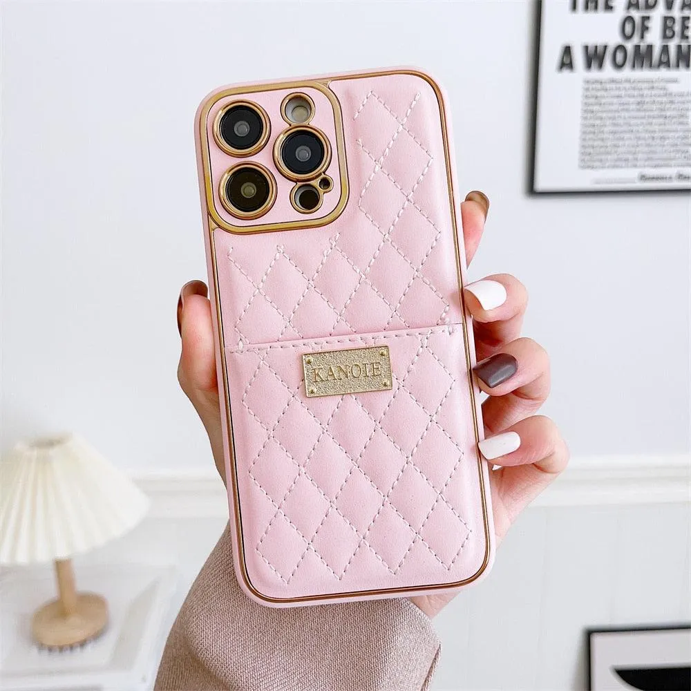 Luxury Leather Wallet Cute Phone Case - For iPhone 14, 13, 12 Pro Max, 14 Plus Cover