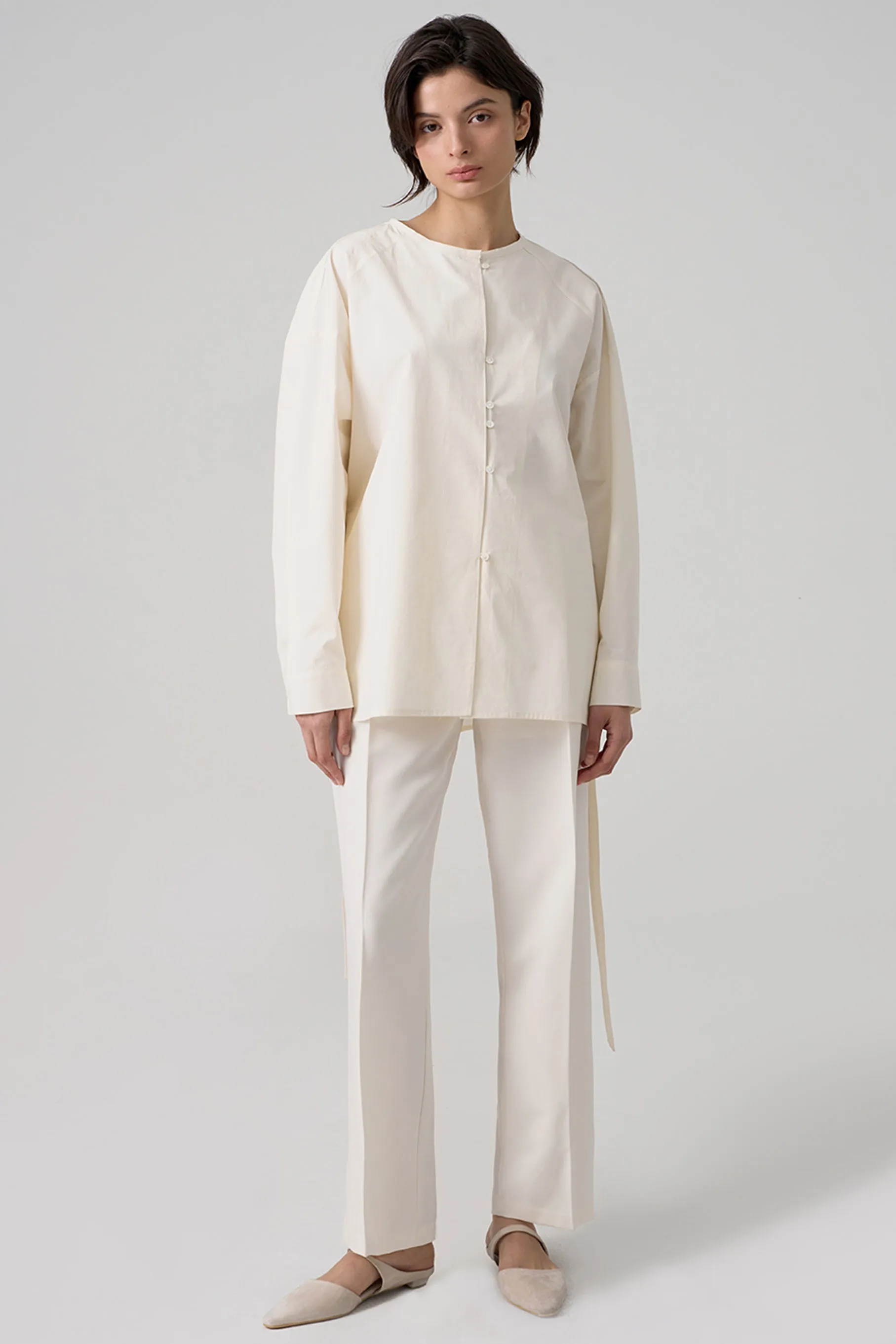 Mica Shirt, Ivory