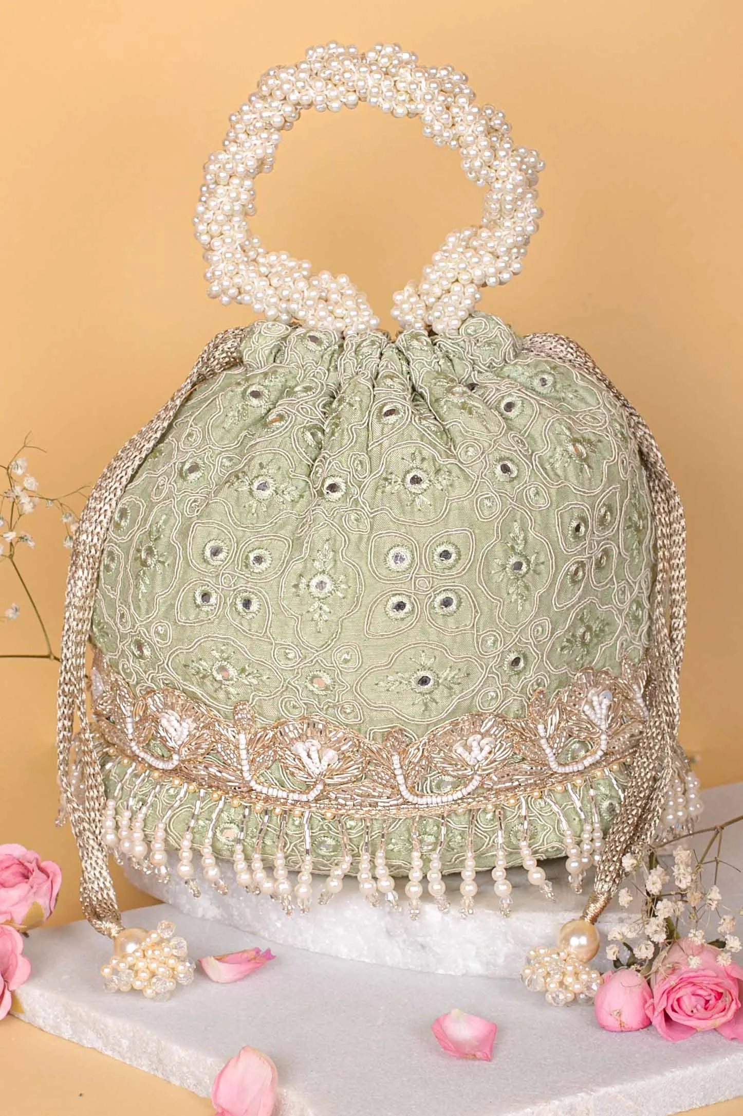 Monroe Bucket Bag - Pastel Green