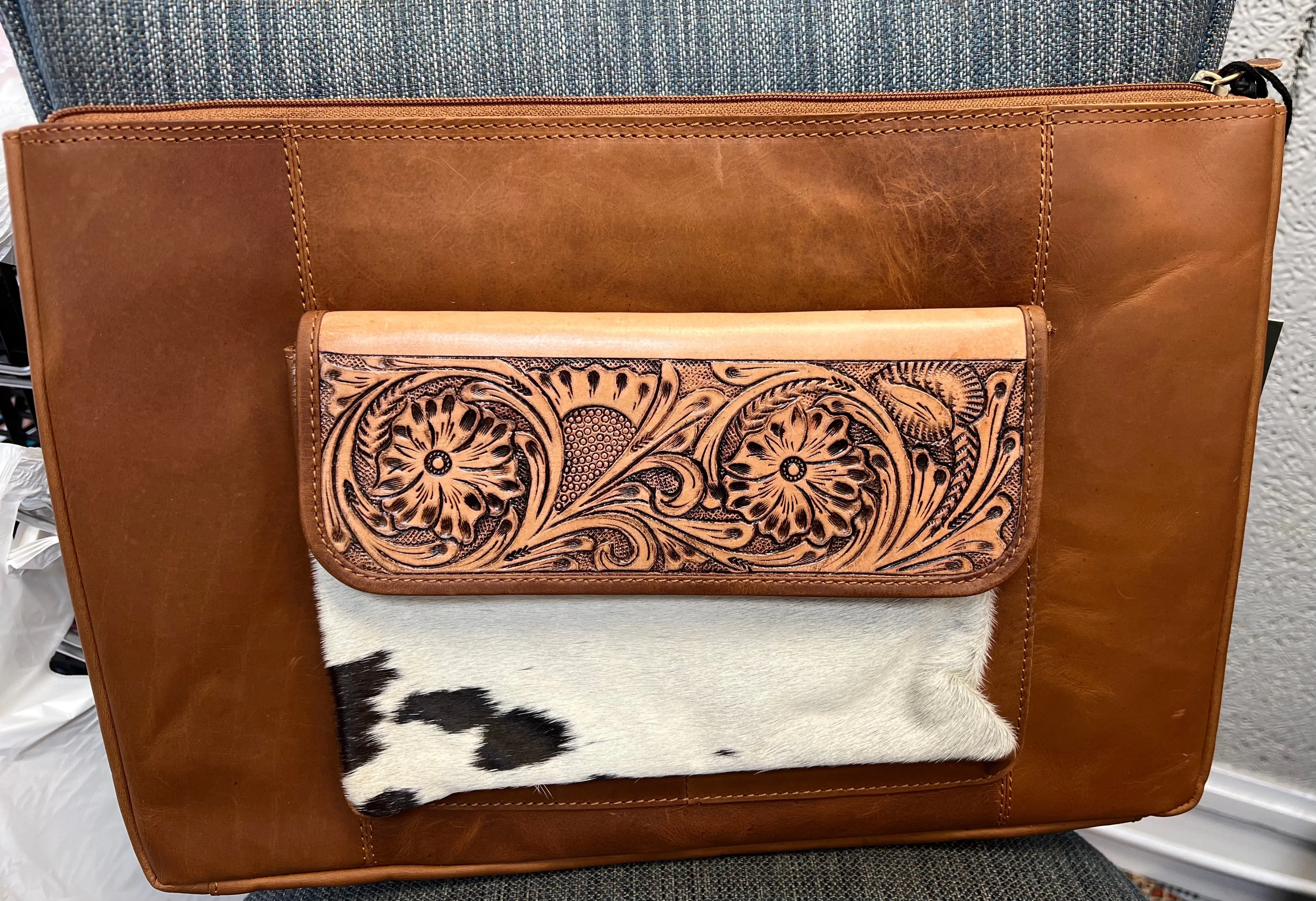 Myra Bag Wynona Hand-Tooled Combo Laptop Sleeve