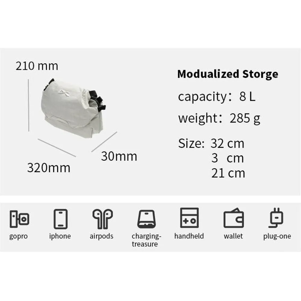 NIID NIID VIA MODULARIZED SLING BAG 8L-GRAPHITE