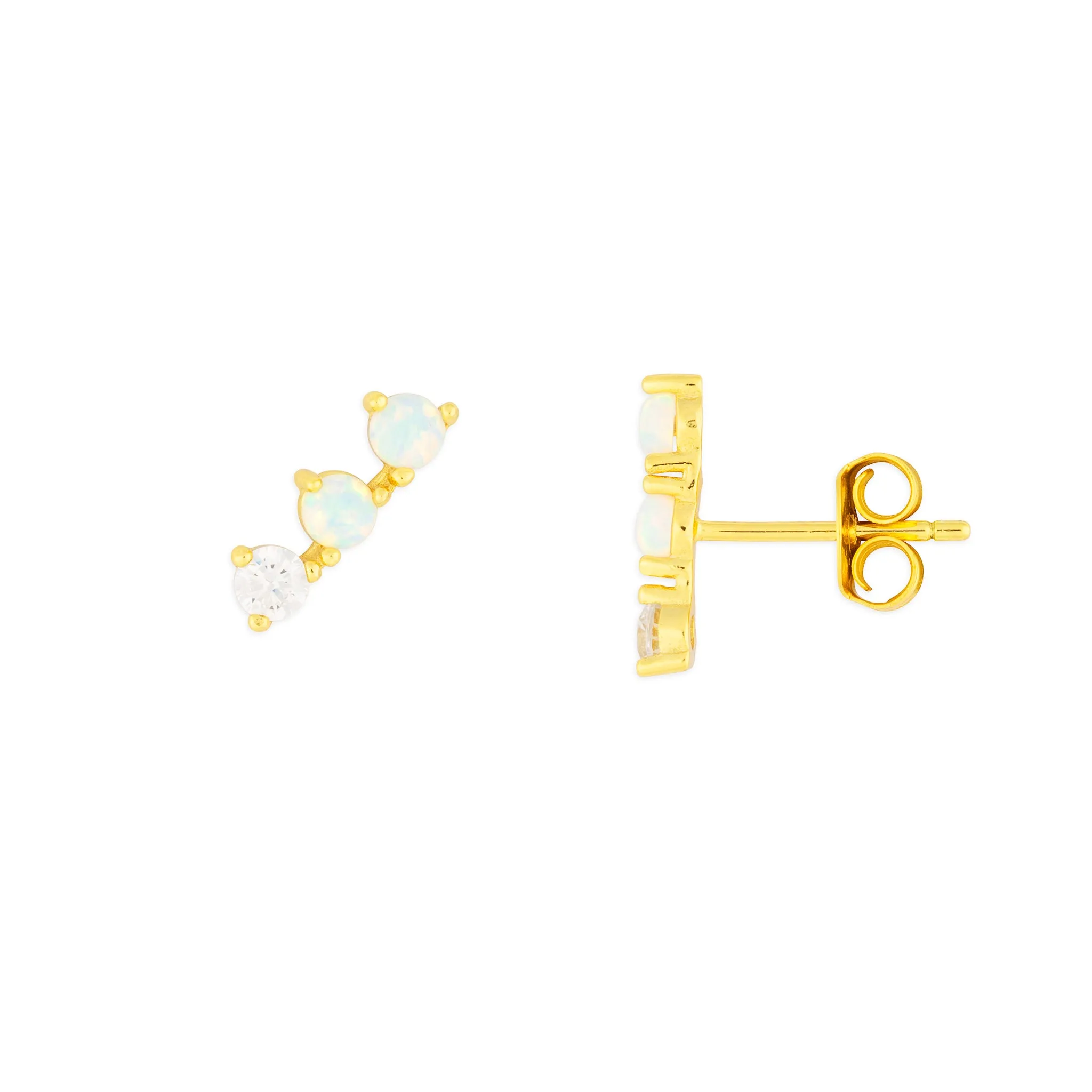 OPAL CLIMBER STUDS GOLD