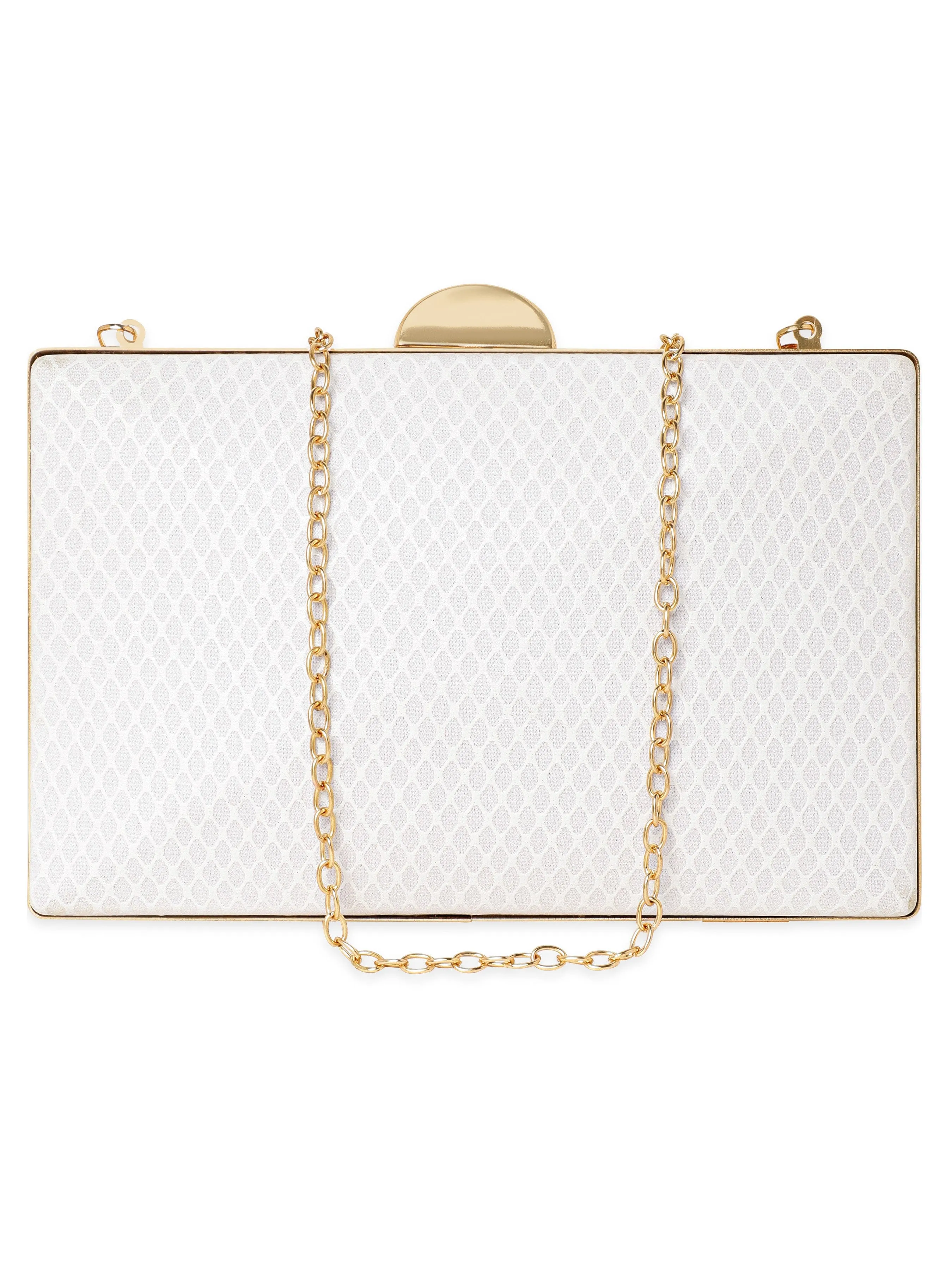 Rubans Dazzling Allure Handcrafted Shimmery Clutch Bag