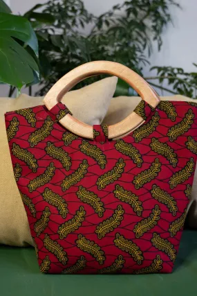 SANIA African Print Tote Bag